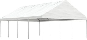 vidaXL fehér polietilén pavilon tetővel 8,92 x 5,88 x 3,75 m