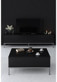 TV asztal/szekrény Vibubi 2 (fekete + ezüst)  . 1095388