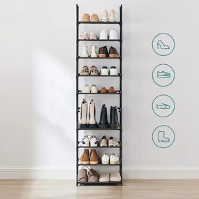 10 szintes cipőtároló, 45 x 28 x 173 cm