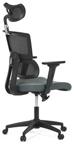 Szürke hálós irodai szék hintamechanikával. KA-B1025 GREY