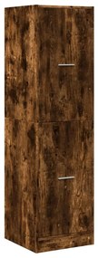 füstös tölgy színű szerelt fa patikaszekrény 40 x 41 x 144,5 cm