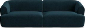 Petróleum színű bársony kanapé 255 cm Campi – Cosmopolitan Design
