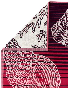 Ischia lila-narancs strandtörölköző