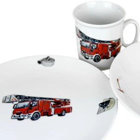 Thun 3 részes gyermek étkészlet Tűzoltók