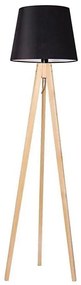 Állólámpa CONE 1xE27/60W/230V fenyő fekete