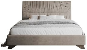 Franciaágy 160 cm Lania 160 (ágyráccsal) (bézs + barna). 1098719