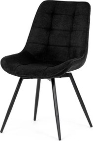 Étkezőszék fekete, szövet anyag HC-T1130 BK2