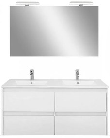 Porto Prime 120 komplett fürdőszoba bútor fehér színben