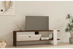TV szekrény Gaye - Walnut, White