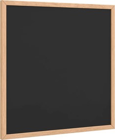vidaXL fekete krétatábla tömör fenyőfa kerettel 40x40 cm