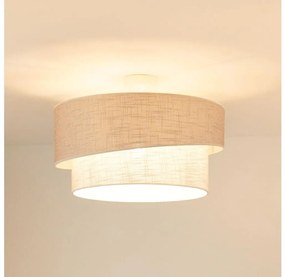 Brilagi - Csillár DOVER SHINE 1xE27/15W/230V átm. 50 cm szürke/krémes