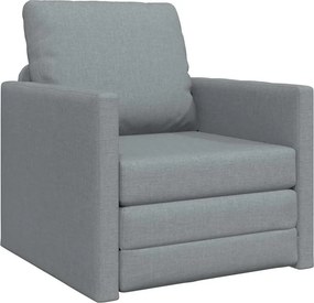 vidaXL Kanapéágy 60cm Világosszürke szövet