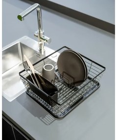 WENKO 54766100 - Edénycsepegtető BLACK OUTDOOR KITCHEN 36x30 cm fekete/fekete