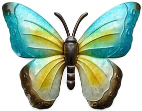 Fali fém dekoráció pillangó BUTTERFLY 40 cm - több színben Termék színe: Lila