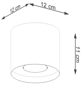 Sollux SL.1283 - Spotlámpa MIKA 1xGU10/10W/230V arany
