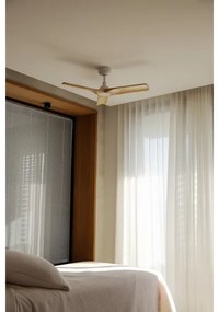 FARO 33805WT - HEYWOOD mennyezeti ventilátor fa/fehér, 90 cm pr. + DO