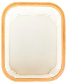 G21 tárolódoboz 24 x 30 x 15 cm, bambusz, fedéllel, bézs