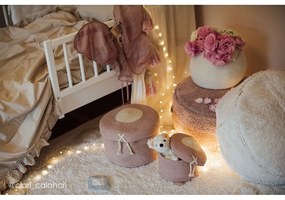 Krémszínű mosható kézi szövésű pamut gyerek szőnyeg 140x200 cm Kim – Lorena Canals