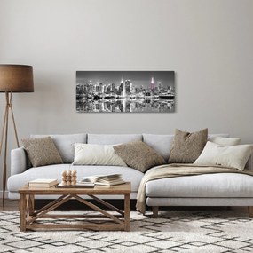 Kép - New York és a lila felhőkarcoló (120x50 cm)