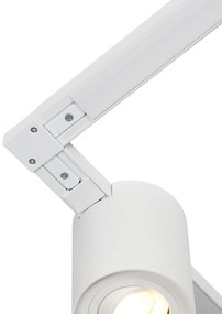 Modern fehér sínrendszer 5 spotlámpával, 1 fázisú - Rondoo Up