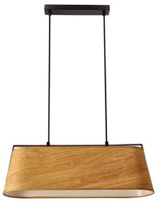 Csillár zsinóron MILBURY 2xE27/40W/230V barna