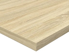 4 db sonoma-tölgy színű forgácslap könyvespolc 60 x 30 x 1,5 cm