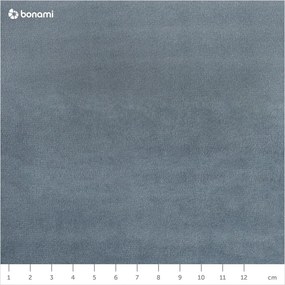 Világoskék kárpitozott ágyneműtartós franciaágy ágyráccsal 160x200 cm Hauke – Makamii