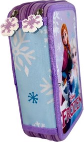 Disney Jégvarázs Winter Magic tolltartó töltött 3 emeletes Giotto