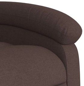 vidaXL sötétbarna szövet dönthető masszázs- és állófotel