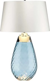 Elstead glamour modern asztali lámpa lena large fehér kék elslenatllblueowss