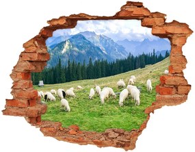 Lyuk 3d fali matrica Sheep a tátrában nd-c-121151461