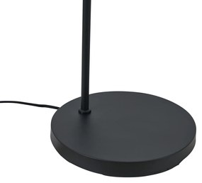 Art Deco állólámpa fekete, fekete lámpabúrával - Nest