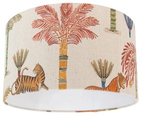 Szövet lámpaernyő többszínű állatmintával 35/35/20