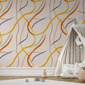 Fotótapéta - Minimalista színes vonalak (147x102 cm)