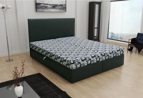 TOM francia ágy matraccal, 180x200, dolaro 8 fekete/siena szürke