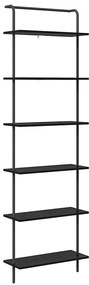 Könyvespolc Musta tammi 60 x 24 x 203 cm Faanyag