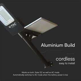 LED állítható fényerejű napelemes utcai lámpa HYBRID LED/50W/230V 6500K IP65 + D