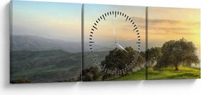 Kép - Kilátás a dombról (órával) (90x30 cm)