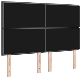 Fejtámla vonal design Sötétszürke 160 cm Szövet