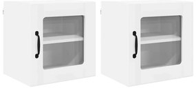 Fali konyhaszekrény 2 pcs Fehér 40 x 31 x 40 cm Faanyag