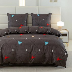 Mikroszálas ágyneműhuzat ORBITA sötétszürke Ágyneműhuzat mérete: 2 db 70 x 80 cm | 160 x 200 cm