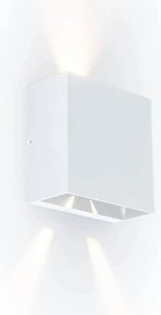 Kültéri fali lámpa Lutec Gemini Beams fehér Led IP54 10W