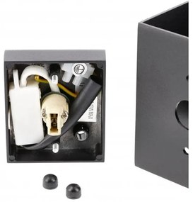 Lámpa Fali lámpatest CAMPIONE II, G9, IP20, max. 40W, IP20, max. 250V, 50/60 Hz, négyzet, fekete