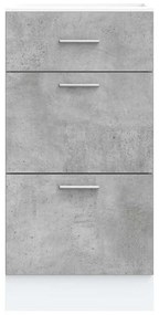 “Lyon” Alsószekrény betonszürke Gépi forgácsolt fa
