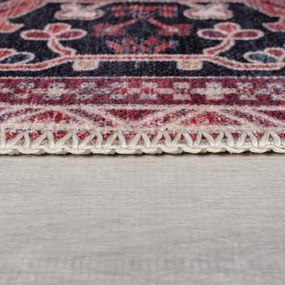 Borvörös mosható futószőnyeg újrahasznosított szálkeverékből 60x230 cm Windsor – Flair Rugs