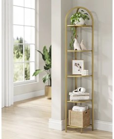 GLASY arany színű könyvespolc