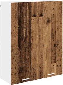 vidaXL Függő szekrény tárolóval Öreg fa 80 x 31 x 100 cm Faanyag