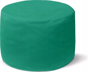 Kényelmes Kerek Puff A Nappaliba 35x25 cm Türkiz Dísz Lábtartó