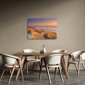 Üveg kép - Strand naplementében (70x50 cm)
