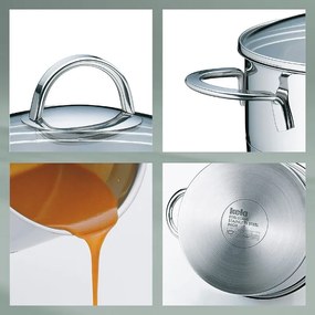 Kela CAILIN Lábas üveg fedővel 2,5 l, 2,4 l